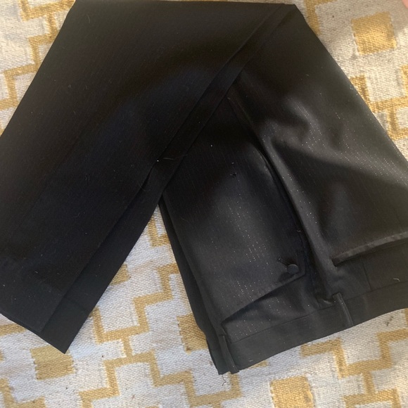 For Glory Black & Gold Leaf Pinstriped Suit - Picture 7 of 8